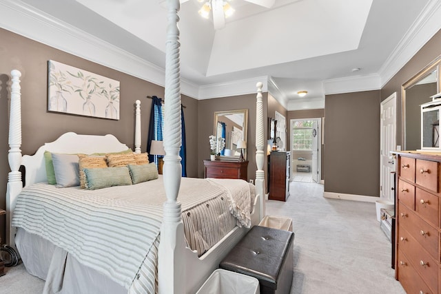 604 Applejack Ct, Antioch, TN 37013 - bedroom featuring light carpet and ornamental molding