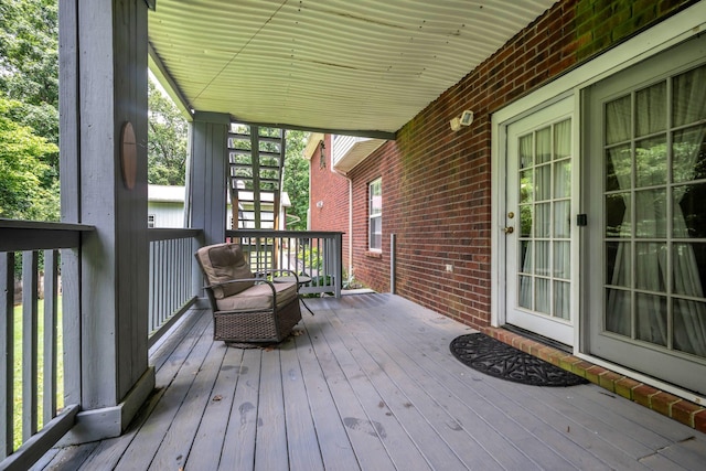 1013 Laurel Hills Dr, Dickson, TN 37055 - wooden terrace with stairway
