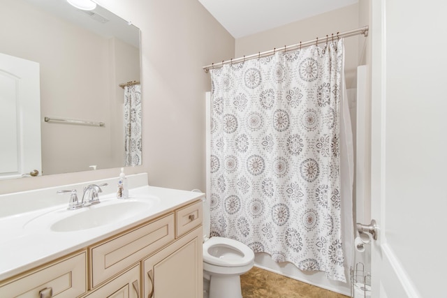 835 Meadowcrest Way, Lebanon, TN 37090 - full bath featuring vanity, tile patterned floors, and shower / bath combo with shower curtain