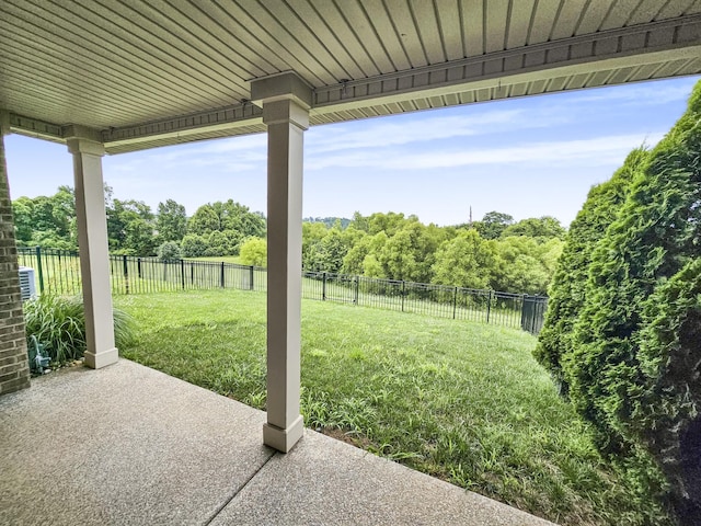 835 Meadowcrest Way, Lebanon, TN 37090 - fenced backyard featuring a patio area and view of wooded area