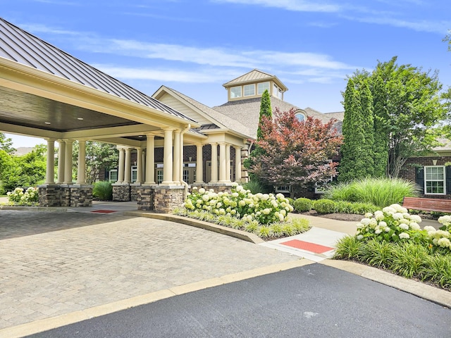 835 Meadowcrest Way, Lebanon, TN 37090 - property entrance with a standing seam roof, a metal roof, and a porch