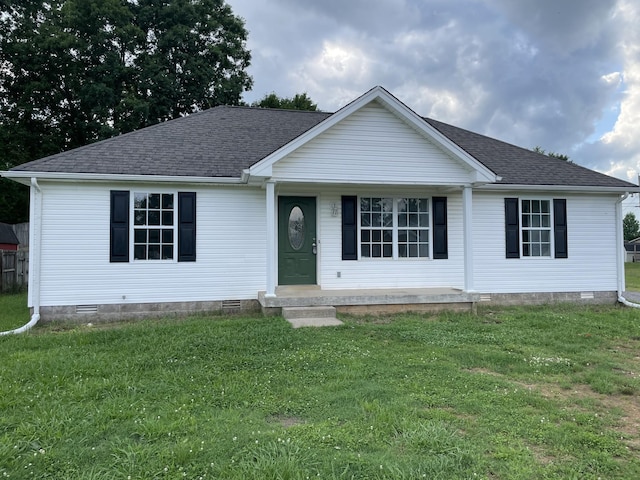 104 Ben Dr, Springfield, TN 37172 - ranch-style house featuring crawl space, a porch, and a shingled roof