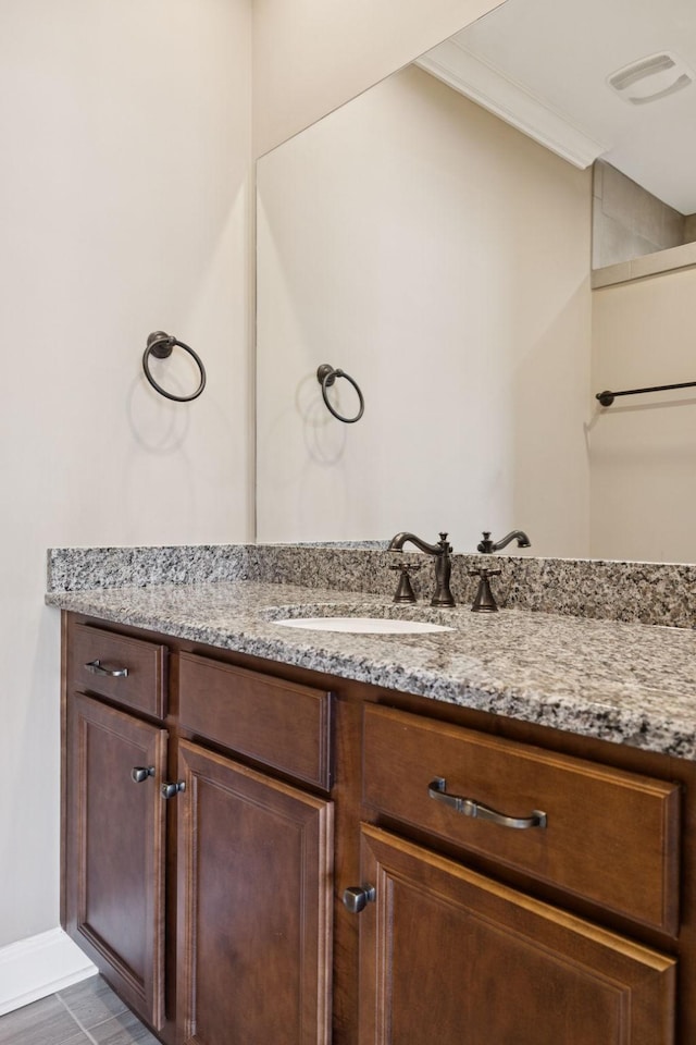 703 Welsh Ln, Franklin, TN 37064 - bathroom with vanity and baseboards