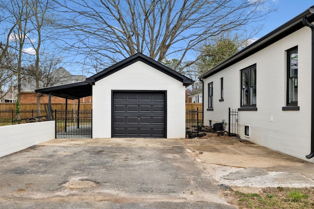 222 Groh St, Lawrenceburg, TN 38464 - detached garage featuring concrete driveway