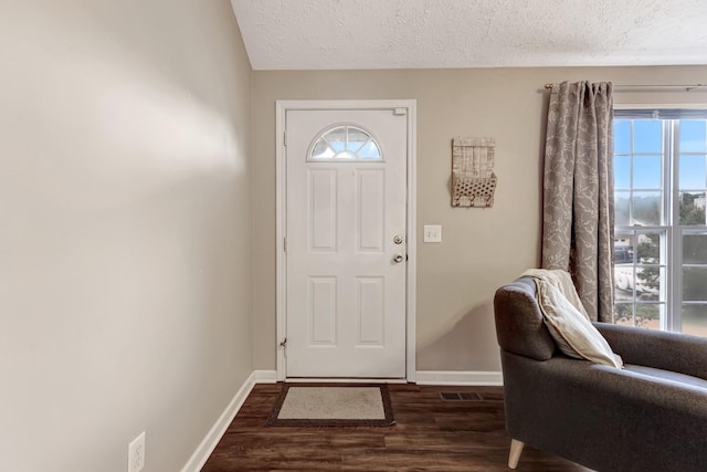 109 New Haven Ct, Nashville, TN 37214 - entrance foyer featuring dark wood-style floors, plenty of natural light, and a textured ceiling