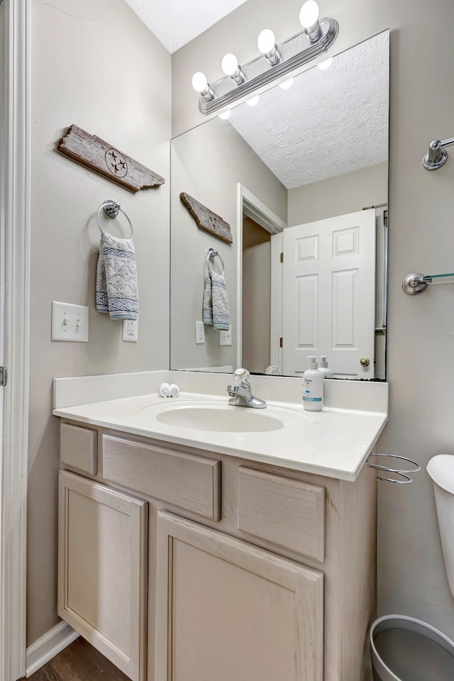 109 New Haven Ct, Nashville, TN 37214 - bathroom featuring vanity and a textured ceiling