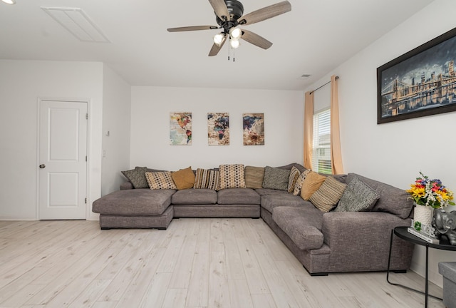 3716 Capstone Dr, Murfreesboro, TN 37128 - living area featuring wood finished floors and ceiling fan