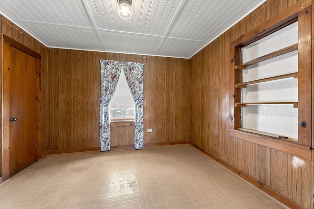 75 Lakeside Dr, Rock Island, TN 38581 - spare room featuring wooden walls and light flooring
