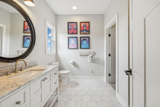 4080 Coles Ferry Pike, Lebanon, TN 37087 - bathroom featuring vanity, tile patterned floors, and recessed lighting