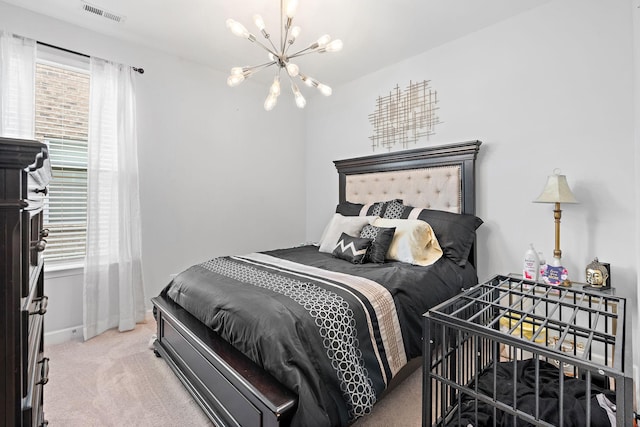 832 Green Meadow Ln, Smyrna, TN 37167 - bedroom with a chandelier and carpet