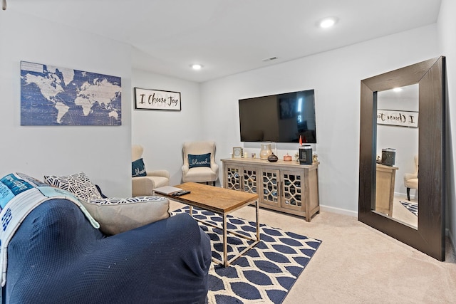 832 Green Meadow Ln, Smyrna, TN 37167 - carpeted living area featuring recessed lighting