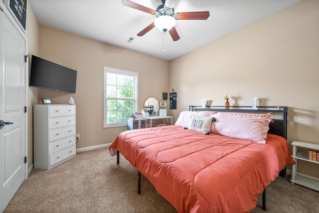 3351 Cotham Ln, Clarksville, TN 37042 - carpeted bedroom featuring baseboards and ceiling fan