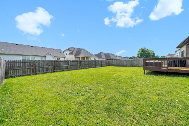 3351 Cotham Ln, Clarksville, TN 37042 - fenced backyard with a wooden deck