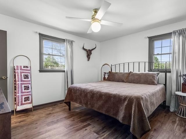 2355 Davidson Graveyard Rd, Clarksville, TN 37043 - bedroom featuring wood finished floors and ceiling fan