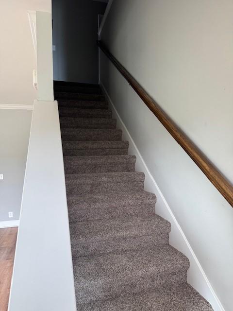 2747 Candlewick Ct, Murfreesboro, TN 37127 - stairs featuring baseboards