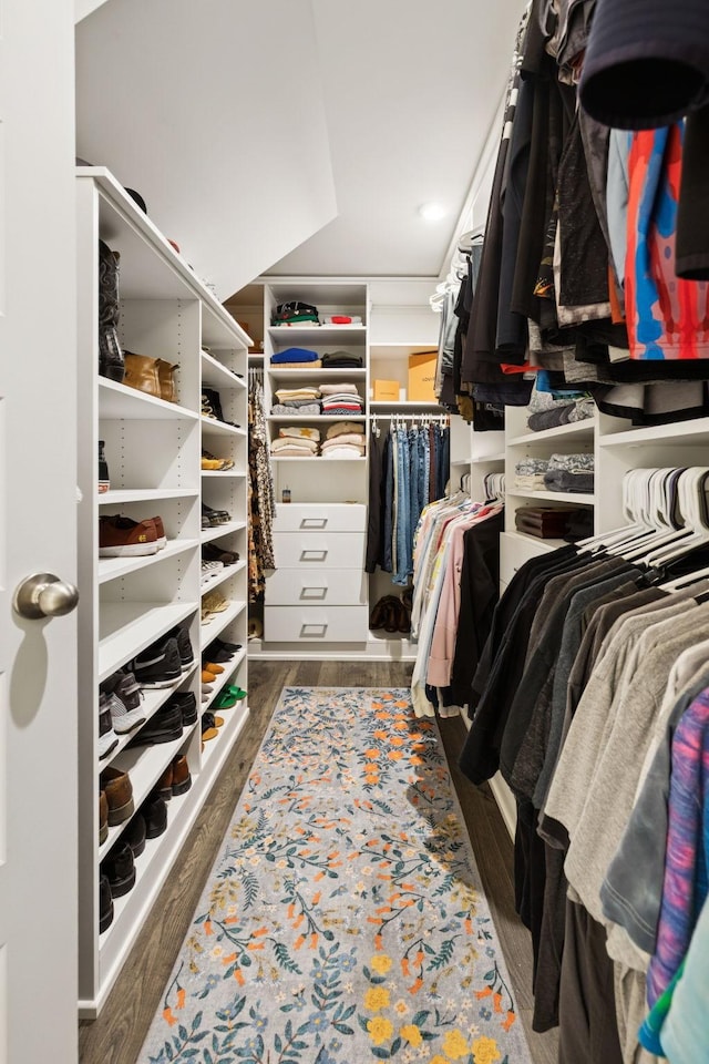 1434 Autumn Leaf Ln, Mount Juliet, TN 37122 - walk in closet featuring dark wood-style flooring