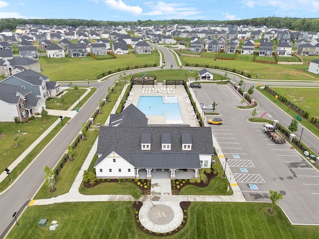 1434 Autumn Leaf Ln, Mount Juliet, TN 37122 - aerial view of residential area with a pool