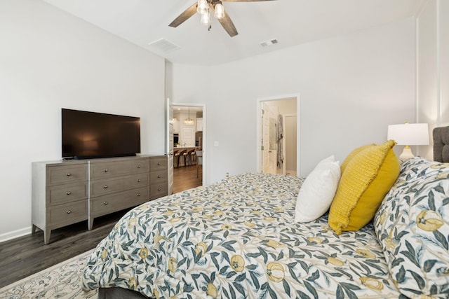 1434 Autumn Leaf Ln, Mount Juliet, TN 37122 - bedroom featuring wood finished floors and a ceiling fan