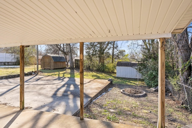 715 N High St N, Winchester, TN 37398 - fenced backyard featuring a storage shed and a patio