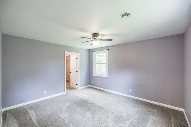 13989 Owens Chapel Rd, Springfield, TN 37172 - empty room featuring a ceiling fan and carpet floors