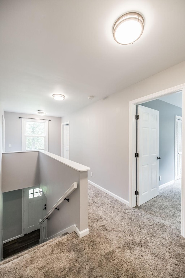 13989 Owens Chapel Rd, Springfield, TN 37172 - staircase featuring carpet flooring and baseboards