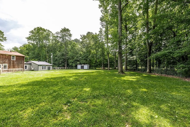 13989 Owens Chapel Rd, Springfield, TN 37172 - view of yard featuring a storage unit