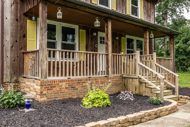 13989 Owens Chapel Rd, Springfield, TN 37172 - view of exterior entry with covered porch