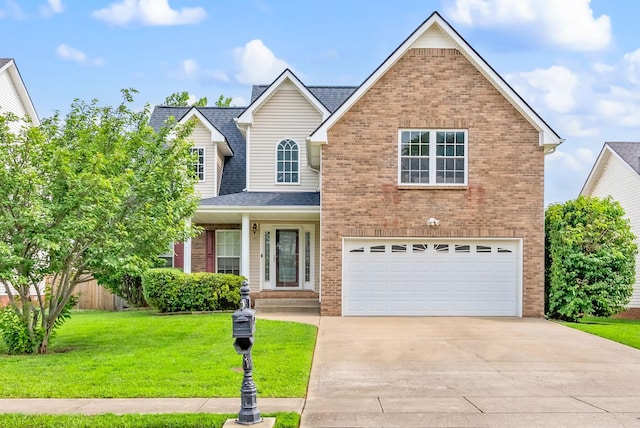 1413 Bruceton Dr, Clarksville, TN 37042 - traditional home featuring brick siding, concrete driveway, a garage, and a shingled roof