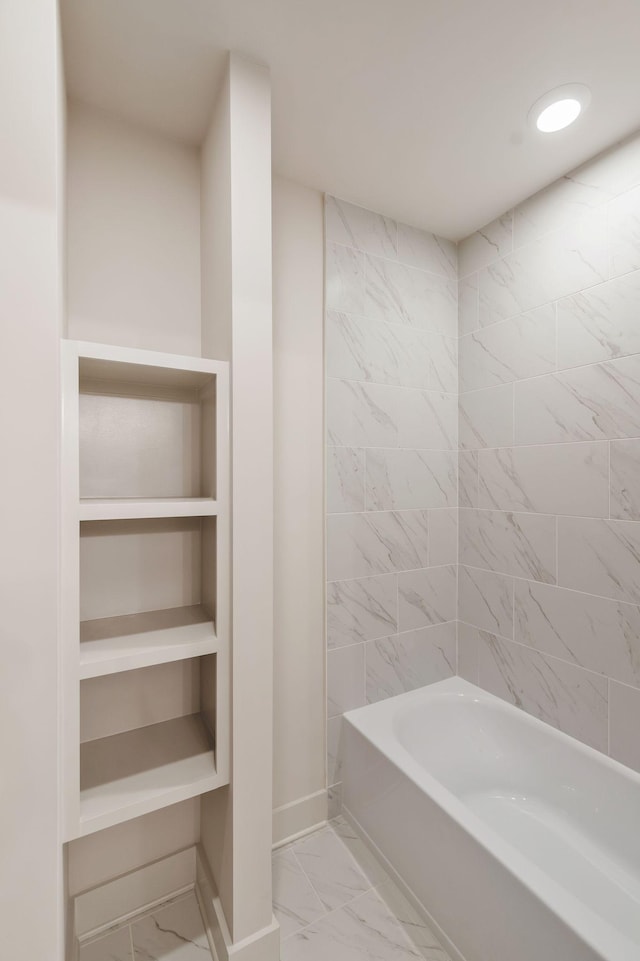 5743 Sagebrush Dr, Murfreesboro, TN 37129 - bathroom featuring marble finish floors and baseboards