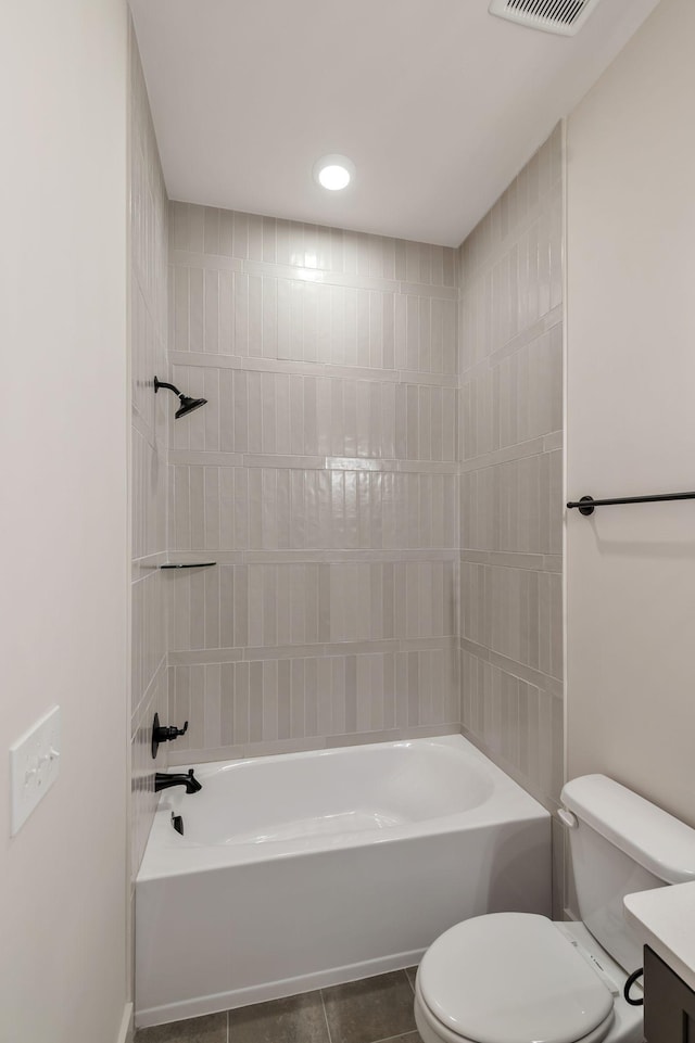 5743 Sagebrush Dr, Murfreesboro, TN 37129 - full bathroom with tile patterned floors, vanity, and shower / bathtub combination