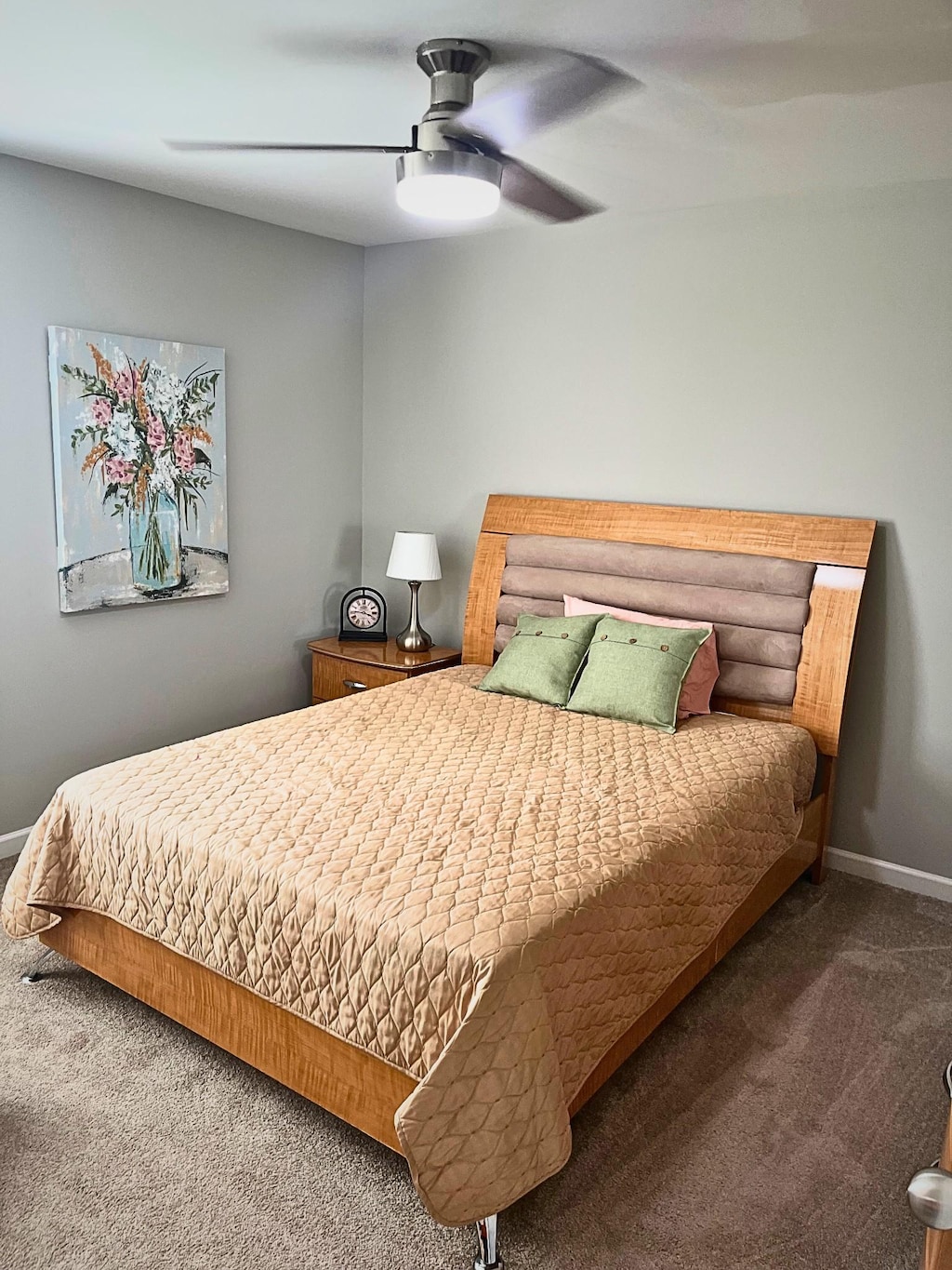 629 Whirlaway Dr, Burns, TN 37029 - carpeted bedroom with baseboards and ceiling fan