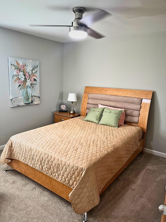 629 Whirlaway Dr, Burns, TN 37029 - carpeted bedroom with baseboards and ceiling fan
