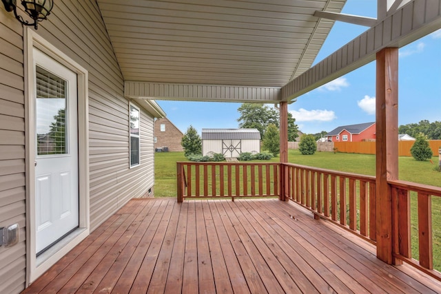 288 Springwater Dr, Summertown, TN 38483 - view of wooden terrace