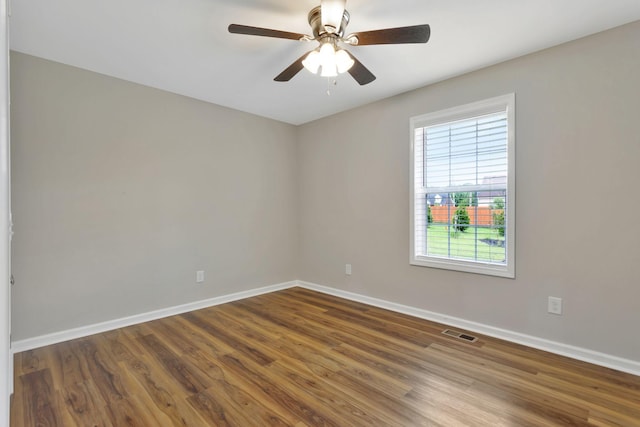 288 Springwater Dr, Summertown, TN 38483 - spare room with wood finished floors and a ceiling fan