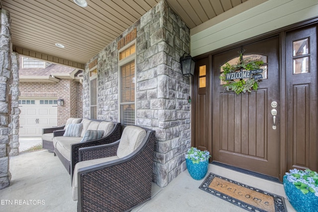 2023 Legacy Ln, Maryville, TN 37803 - view of exterior entry with covered porch and stone siding