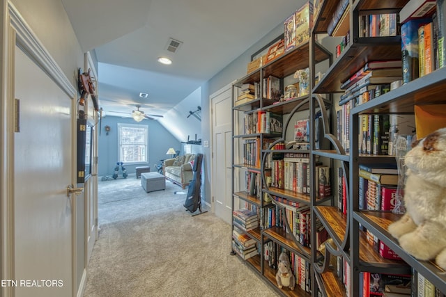 2023 Legacy Ln, Maryville, TN 37803 - corridor with carpet flooring, lofted ceiling, and recessed lighting