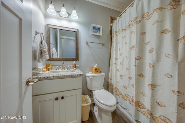 2023 Legacy Ln, Maryville, TN 37803 - full bathroom featuring vanity, crown molding, and a shower with shower curtain