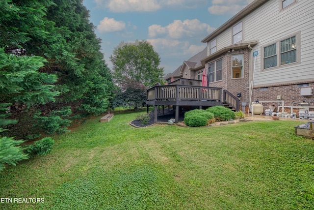 2023 Legacy Ln, Maryville, TN 37803 - view of green lawn featuring a wooden deck