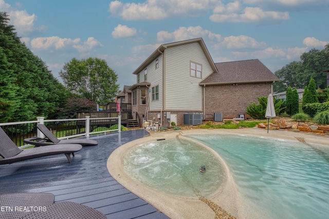 2023 Legacy Ln, Maryville, TN 37803 - view of swimming pool featuring a wooden deck