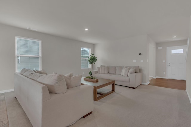 1830 Quail Run Way, Spring Hill, TN 37174 - living room with recessed lighting and light colored carpet