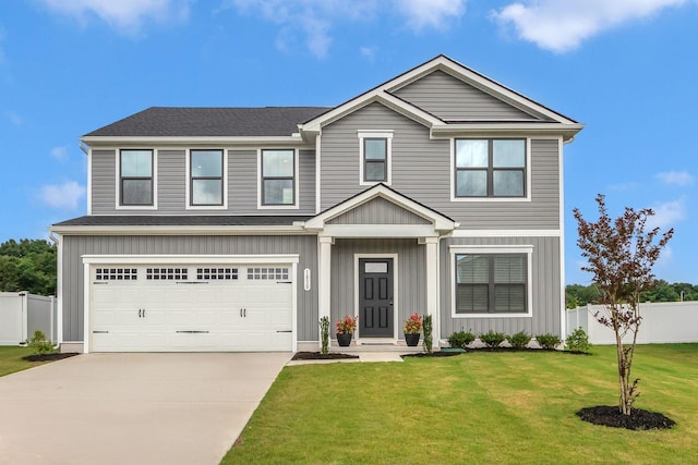 1830 Quail Run Way, Spring Hill, TN 37174 - view of front facade with driveway, board and batten siding, and an attached garage