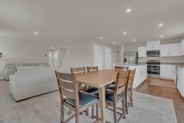 1830 Quail Run Way, Spring Hill, TN 37174 - dining area featuring recessed lighting and light wood-type flooring