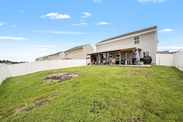 5524 Compass Way, Christiana, TN 37037 - back of house with a patio and a fenced backyard