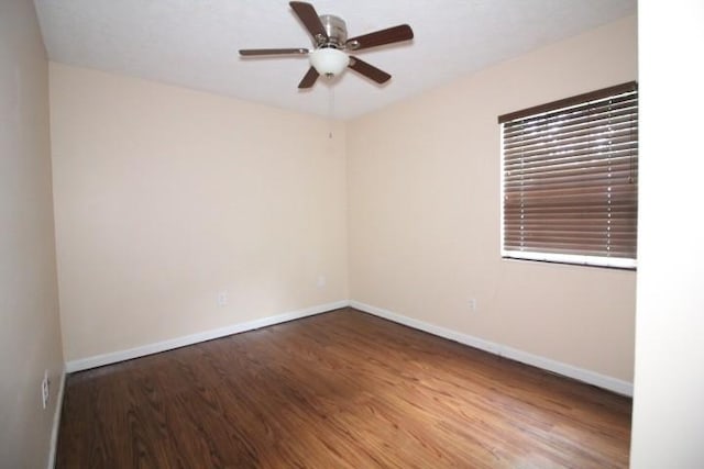 1211 Patton Pl, Oak Grove, KY 42262 - spare room featuring wood finished floors and ceiling fan