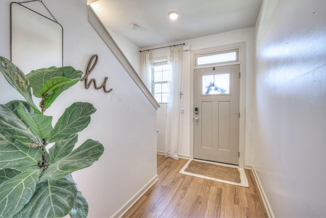 3105 Defilade Dr, Murfreesboro, TN 37128 - entryway with light wood-style floors and baseboards