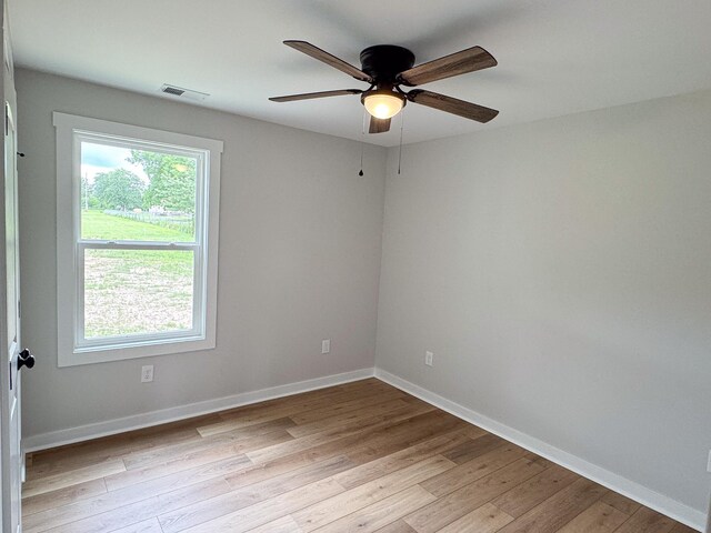 825B College St, Portland, TN 37148 - unfurnished room with light wood-type flooring and a ceiling fan
