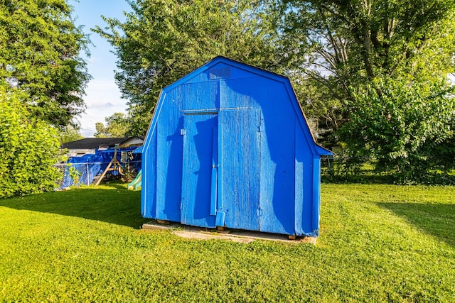 404 Mullican St, Mcminnville, TN 37110 - view of shed featuring a playground