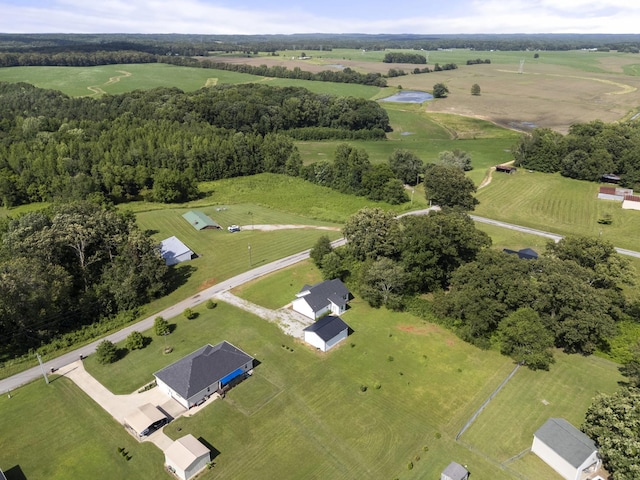 1072 Dugout Rd, Summertown, TN 38483 - aerial view of property and surrounding area featuring rural landscape