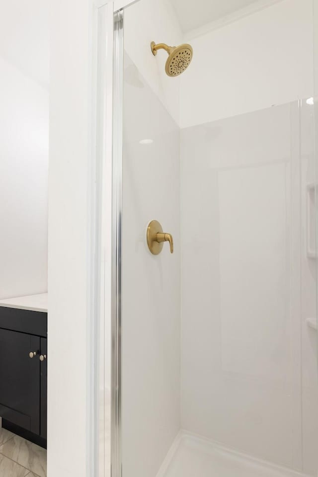 2108 Denham Ave, Columbia, TN 38401 - bathroom with a stall shower and vanity