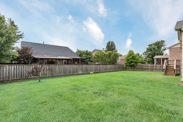 1060 Harvey Springs Dr, Spring Hill, TN 37174 - fenced backyard featuring stairway